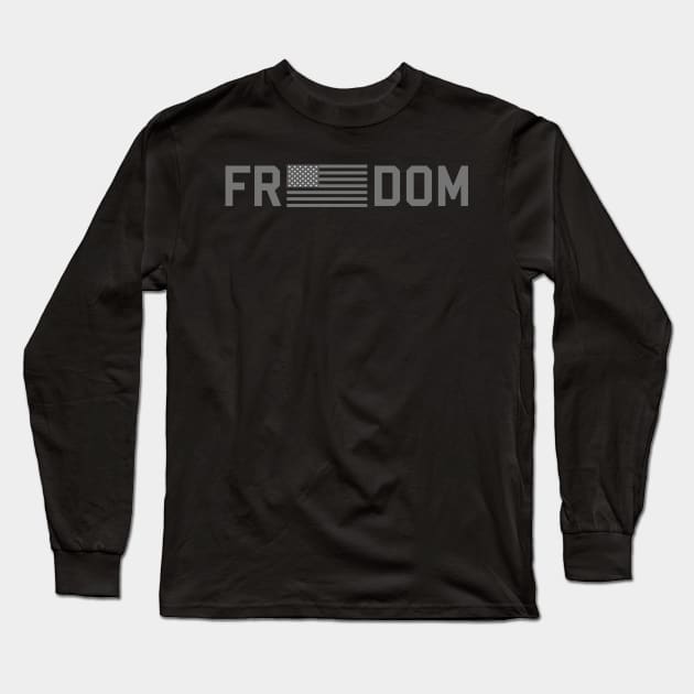 Freedom Tactical Flag Long Sleeve T-Shirt by jutulen